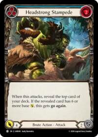 Headstrong Stampede (Blue) - Usurp the Shadow Throne - Flesh and Blood TCG card