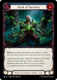 Mark of Neverest - Usurp the Shadow Throne - Flesh and Blood TCG card