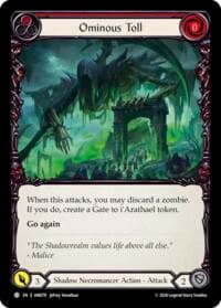 Ominous Toll (Red) - Usurp the Shadow Throne - Flesh and Blood TCG card
