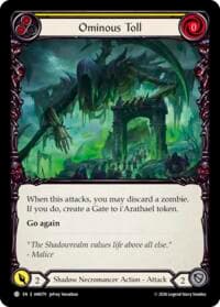 Ominous Toll (Yellow) - Usurp the Shadow Throne - Flesh and Blood TCG card