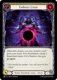 Embrace Ursur (Yellow) - Usurp the Shadow Throne - Flesh and Blood TCG card