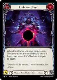 Embrace Ursur (Blue) - Usurp the Shadow Throne - Flesh and Blood TCG card
