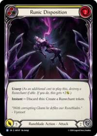 Runic Disposition (Yellow) - Usurp the Shadow Throne - Flesh and Blood TCG card