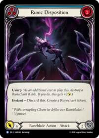 Runic Disposition (Blue) - Usurp the Shadow Throne - Flesh and Blood TCG card