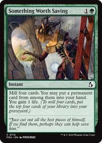 Something Worth Saving - Reality Fracture - Magic: The Gathering card