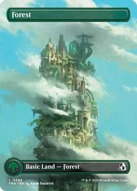Forest (Borderless) (0394) - Reality Fracture - Magic: The Gathering card