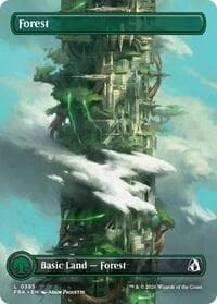 Forest (Borderless) (0395) - Reality Fracture - Magic: The Gathering card