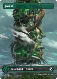 Forest (Borderless) (0396) - Reality Fracture - Magic: The Gathering card