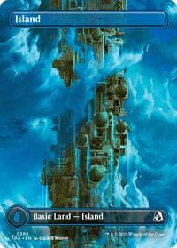 Island (Borderless) (0386) - Reality Fracture - Magic: The Gathering card