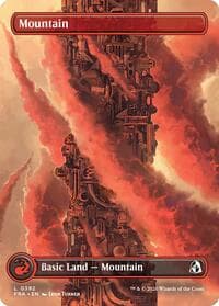 Mountain (Borderless) (0392) - Reality Fracture - Magic: The Gathering card