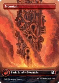 Mountain (Borderless) (0393) - Reality Fracture - Magic: The Gathering card