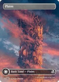 Plains (Borderless) (0382) - Reality Fracture - Magic: The Gathering card
