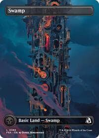 Swamp (Borderless) (0389) - Reality Fracture - Magic: The Gathering card