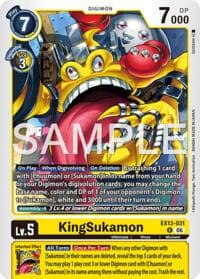KingSukamon - Chivalrous XIII - Digimon Card Game card