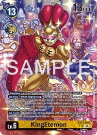 KingEtemon (Alternate Art) - Chivalrous XIII - Digimon Card Game card