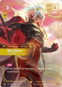 Xin Zhao, Vigilant (T1 Worlds Champion Player Bundle) - T1 2025 Worlds Champion Bundles - Riftbound: League of Legends Trading Card Game card