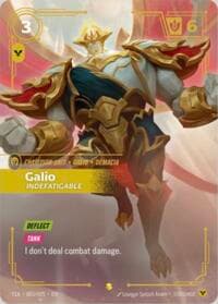 Galio, Indefatigable (T1 Worlds Champion Player Bundle) - T1 2025 Worlds Champion Bundles - Riftbound: League of Legends Trading Card Game card