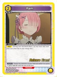 Ram (008) - UE24BT: Re:ZERO -Starting Life in Another World- Release Event Cards - Union Arena card