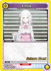 Emilia (022) - UE24BT: Re:ZERO -Starting Life in Another World- Release Event Cards - Union Arena card