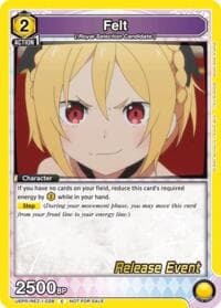 Felt - UE24BT: Re:ZERO -Starting Life in Another World- Release Event Cards - Union Arena card