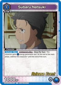 Subaru Natsuki (037) - UE24BT: Re:ZERO -Starting Life in Another World- Release Event Cards - Union Arena card