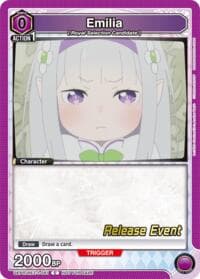 Emilia (081) - UE24BT: Re:ZERO -Starting Life in Another World- Release Event Cards - Union Arena card
