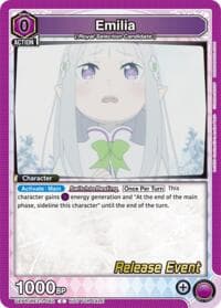 Emilia (082) - UE24BT: Re:ZERO -Starting Life in Another World- Release Event Cards - Union Arena card