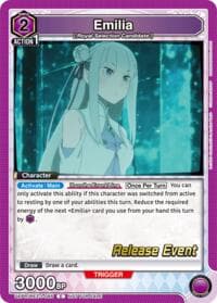 Emilia (085) - UE24BT: Re:ZERO -Starting Life in Another World- Release Event Cards - Union Arena card