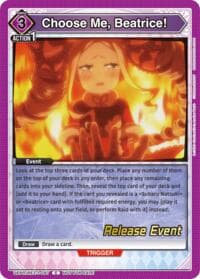 Choose Me, Beatrice! - UE24BT: Re:ZERO -Starting Life in Another World- Release Event Cards - Union Arena card