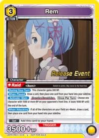 Rem (015) - UE24BT: Re:ZERO -Starting Life in Another World- Release Event Cards - Union Arena card