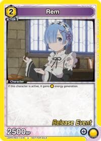 Rem (016) - UE24BT: Re:ZERO -Starting Life in Another World- Release Event Cards - Union Arena card