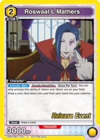 Roswaal L Mathers - UE24BT: Re:ZERO -Starting Life in Another World- Release Event Cards - Union Arena card