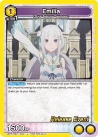 Emilia (024) - UE24BT: Re:ZERO -Starting Life in Another World- Release Event Cards - Union Arena card