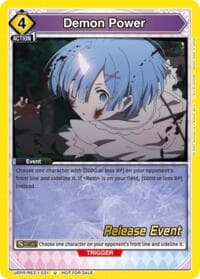 Demon Power - UE24BT: Re:ZERO -Starting Life in Another World- Release Event Cards - Union Arena card
