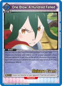 One Blow, A Hundred Felled - UE24BT: Re:ZERO -Starting Life in Another World- Release Event Cards - Union Arena card