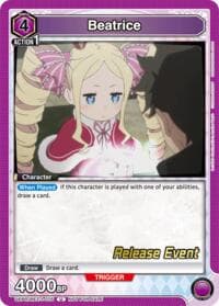 Beatrice (075) - UE24BT: Re:ZERO -Starting Life in Another World- Release Event Cards - Union Arena card