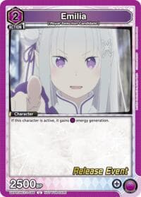 Emilia (086) - UE24BT: Re:ZERO -Starting Life in Another World- Release Event Cards - Union Arena card
