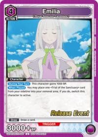 Emilia (087) - UE24BT: Re:ZERO -Starting Life in Another World- Release Event Cards - Union Arena card