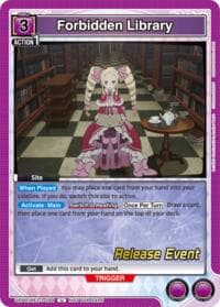 Forbidden Library - UE24BT: Re:ZERO -Starting Life in Another World- Release Event Cards - Union Arena card