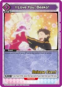 I Love You, Beako! - UE24BT: Re:ZERO -Starting Life in Another World- Release Event Cards - Union Arena card