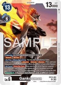 Gankoomon - Chivalrous XIII - Digimon Card Game card