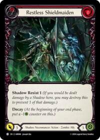 Restless Shieldmaiden - Usurp the Shadow Throne - Flesh and Blood TCG card