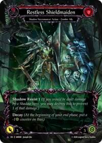 Restless Shieldmaiden (Marvel) - Usurp the Shadow Throne - Flesh and Blood TCG card
