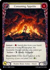 Consuming Appetite - Usurp the Shadow Throne - Flesh and Blood TCG card