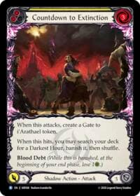 Countdown to Extinction (Yellow) - Usurp the Shadow Throne - Flesh and Blood TCG card