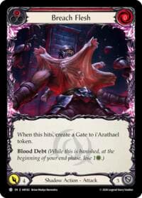 Breach Flesh (Red) - Usurp the Shadow Throne - Flesh and Blood TCG card