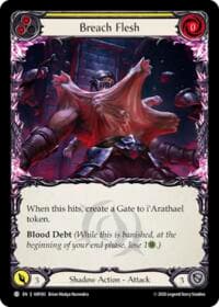 Breach Flesh (Yellow) - Usurp the Shadow Throne - Flesh and Blood TCG card