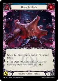 Breach Flesh (Blue) - Usurp the Shadow Throne - Flesh and Blood TCG card