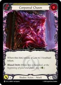 Corporeal Chasm (Yellow) - Usurp the Shadow Throne - Flesh and Blood TCG card