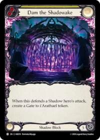 Dam the Shadowake (Yellow) - Usurp the Shadow Throne - Flesh and Blood TCG card